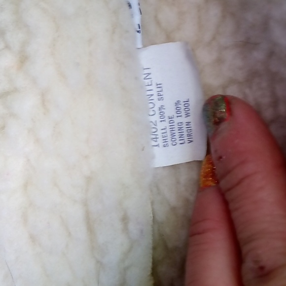 JC Penny Vintage Cowhide leather and wool Coat. Mens Make a great school coat. - Picture 6 of 7